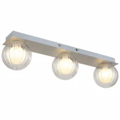 Luminaires Globo Lighting Ander Plafonnier Nickel mat, 3 lumières