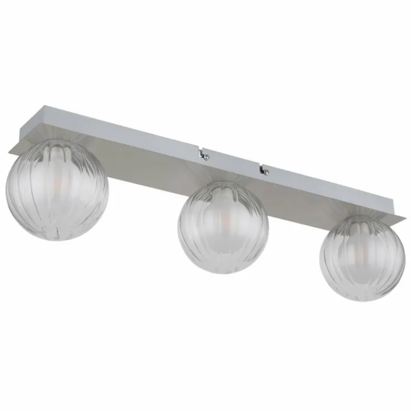 Luminaires Globo Lighting Ander Plafonnier Nickel mat, 3 lumières