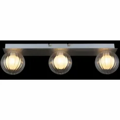 Luminaires Globo Lighting Ander Plafonnier Nickel mat, 3 lumières