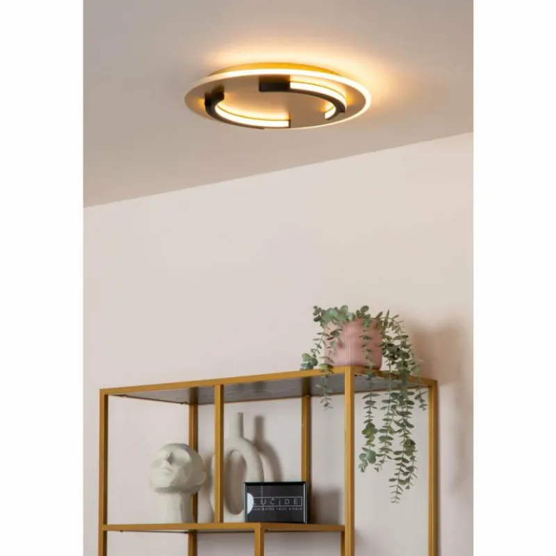 Lampes Dorées-Luminaires Lucide ANDREAS Plafonnier LED Or, 1 lumière