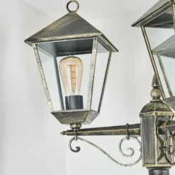 Luminaires Rustiques-hofstein Anfei Eclairage de chemin Or, Noir, 3 lumières