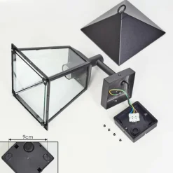 hofstein Anfei Lampe murale d´extérieur Noir, 1 lumière