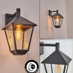 hofstein Anfei Lampe murale d´extérieur Noir, 1 lumière