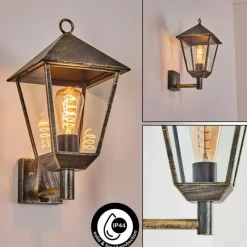 Lampes Dorées-hofstein Anfei Lampe murale d´extérieur Brun, Or, 1 lumière