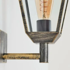 Lampes Dorées-hofstein Anfei Lampe murale d´extérieur Brun, Or, 1 lumière