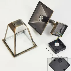 Lampes Dorées-hofstein Anfei Lampe murale d´extérieur Brun, Or, 1 lumière