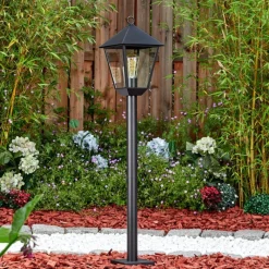 Luminaires Rustiques-hofstein Anfei Luminaire extérieur, Eclairage de chemin Noir, 1 lumière