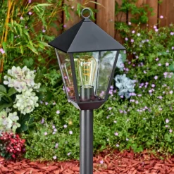 Luminaires Rustiques-hofstein Anfei Luminaire extérieur, Eclairage de chemin Noir, 1 lumière