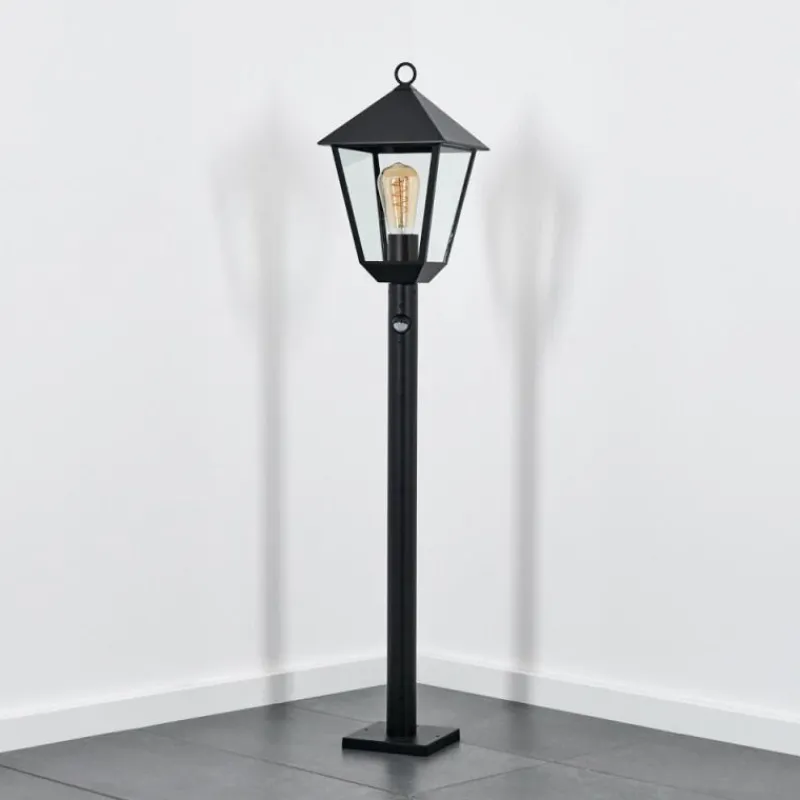 Luminaires Rustiques-hofstein Anfei Luminaire extérieur, Eclairage de chemin Noir, 1 lumière, Détecteur de mouvement