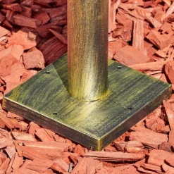 Luminaires Rustiques-hofstein Anfei Luminaire extérieur, Borne lumineuse, Eclairage de chemin Brun, Or, 1 lumière