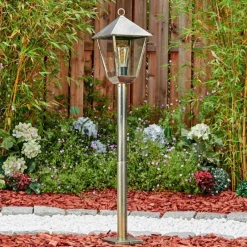 Luminaires Rustiques-hofstein Anfei Luminaire extérieur, Eclairage de chemin Brun, Or, 1 lumière