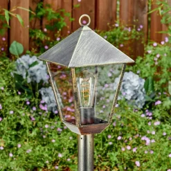 Luminaires Rustiques-hofstein Anfei Luminaire extérieur, Eclairage de chemin Brun, Or, 1 lumière