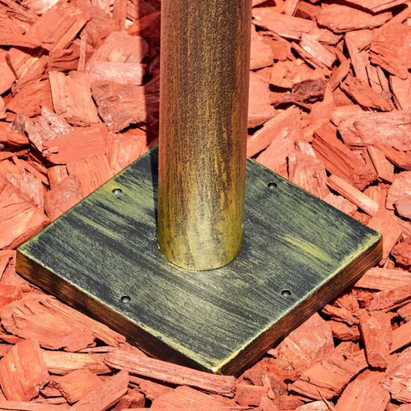 Luminaires Rustiques-hofstein Anfei Luminaire extérieur, Eclairage de chemin Brun, Or, 1 lumière, Détecteur de mouvement