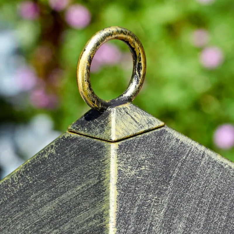 Luminaires Rustiques-hofstein Anfei Luminaire extérieur, Eclairage de chemin Brun, Or, 1 lumière, Détecteur de mouvement