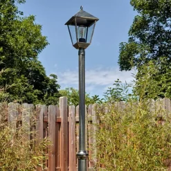 Luminaires Rustiques-hofstein Anfei Luminaire extérieur, Réverbère, Eclairage de chemin Or, Noir, 1 lumière