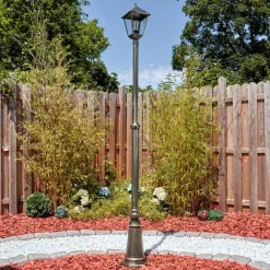 Luminaires Rustiques-hofstein Anfei Luminaire extérieur, Réverbère, Eclairage de chemin Or, Noir, 1 lumière