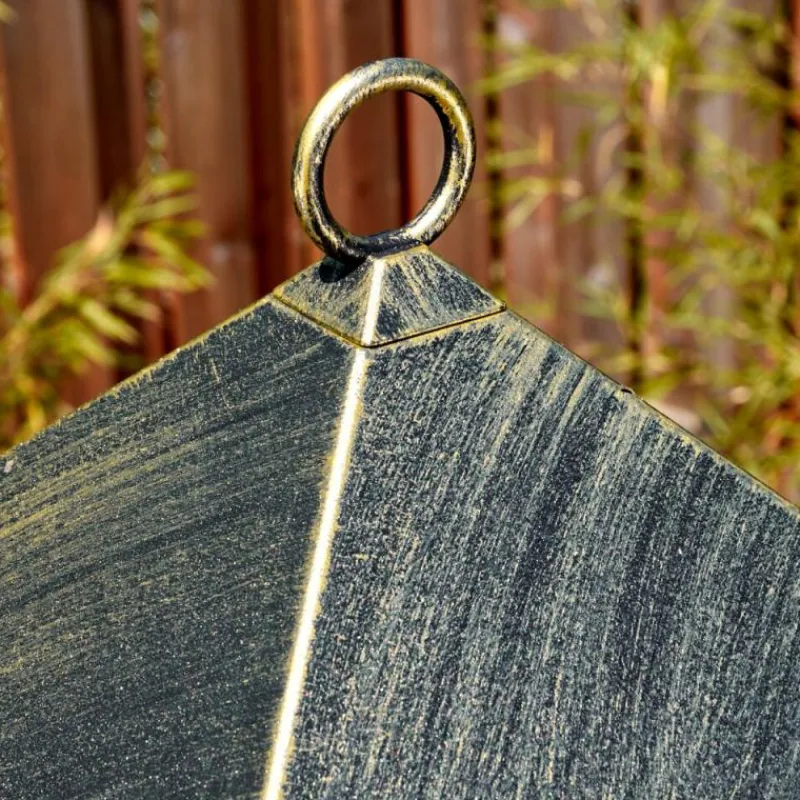 Luminaires Rustiques-hofstein Anfei Luminaire extérieur, Réverbère, Eclairage de chemin Or, Noir, 2 lumières