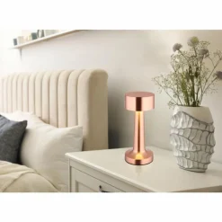 Luminaires Globo Lighting Angelika Lampe à poser LED Cuivre, 1 lumière* Éclairage Led