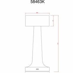 Luminaires Globo Lighting Angelika Lampe à poser LED Cuivre, 1 lumière* Éclairage Led