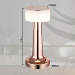 Luminaires Globo Lighting Angelika Lampe à poser LED Cuivre, 1 lumière* Lampes À Poser