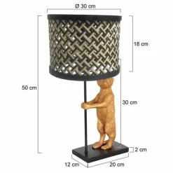 Luminaires Steinhauer Animaux Lampe à poser Noir, 1 lumière* Lampes À Poser