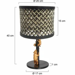 Luminaires Steinhauer Animaux Lampe à poser Noir, 1 lumière* Lampes À Poser