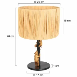 Luminaires Steinhauer Animaux Lampe à poser Noir, 1 lumière* Lampes À Poser