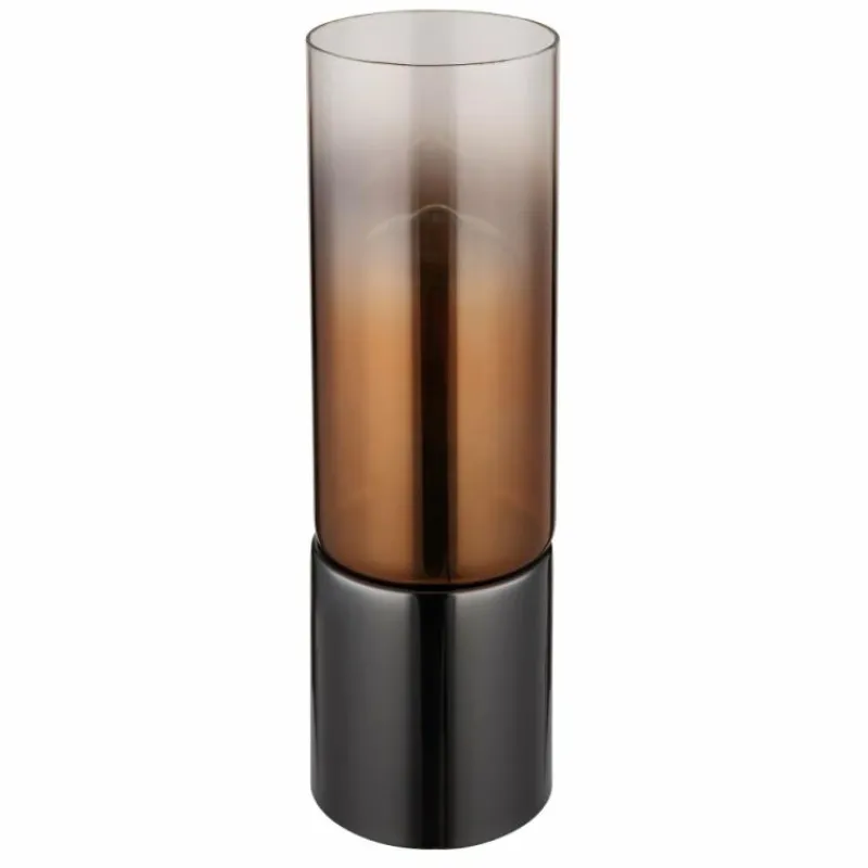 Luminaires Globo Lighting Annika Lampe à poser Chrome, Noir, 1 lumière