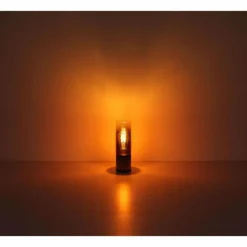 Luminaires Globo Lighting Annika Lampe à poser Chrome, Noir, 1 lumière