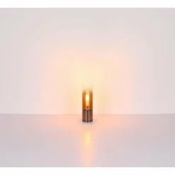 Luminaires Globo Lighting Annika Lampe à poser Chrome, Noir, 1 lumière