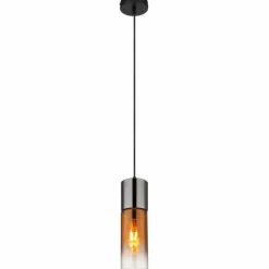 Luminaires Globo Lighting Annika Suspension Noir, 1 lumière