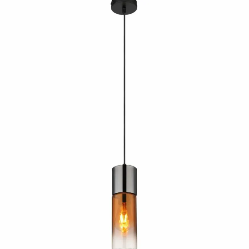 Luminaires Globo Lighting Annika Suspension Noir, 1 lumière