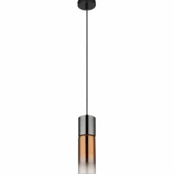 Luminaires Globo Lighting Annika Suspension Noir, 1 lumière