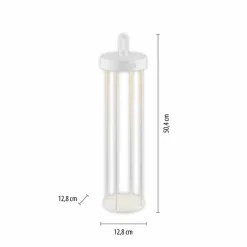 Luminaires Leuchten Direkt ANSELM Lampadaire LED Blanc, 1 lumière