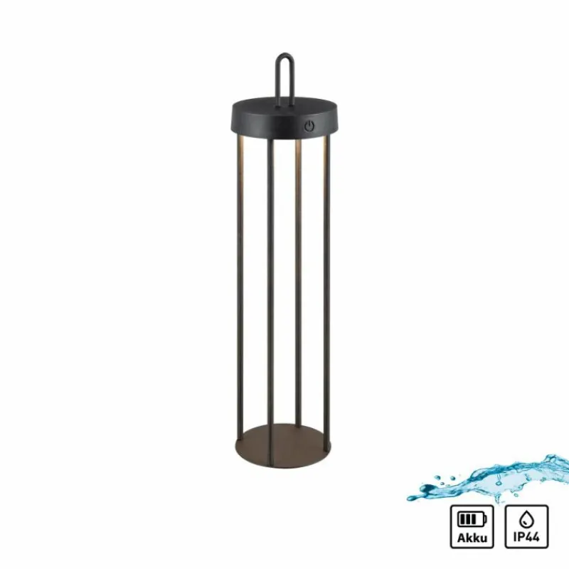 Luminaires Leuchten Direkt ANSELM Lampadaire LED Noir, 1 lumière