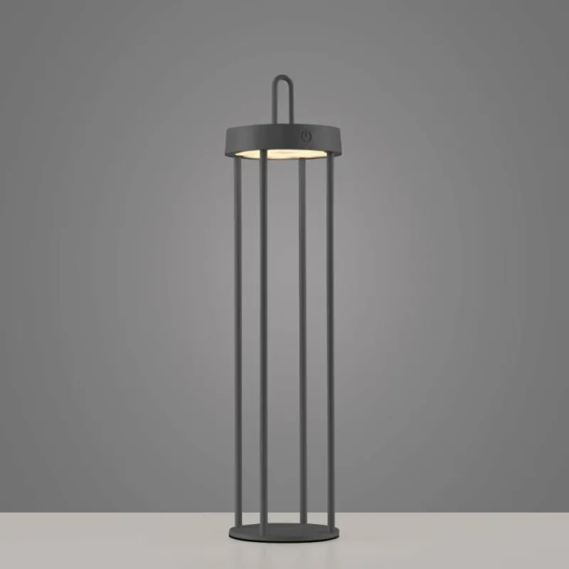 Luminaires Leuchten Direkt ANSELM Lampadaire LED Noir, 1 lumière