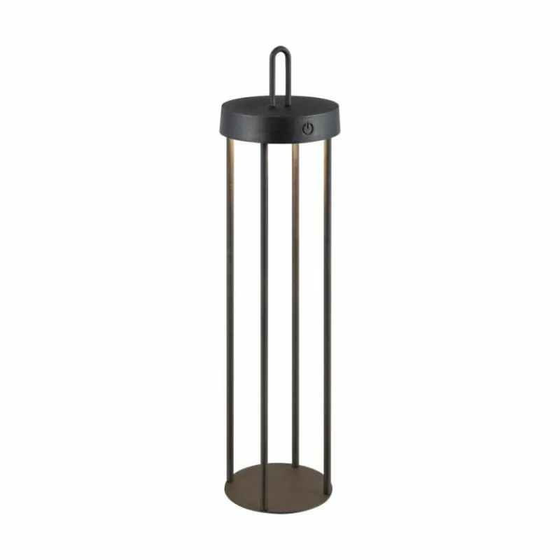 Luminaires Leuchten Direkt ANSELM Lampadaire LED Noir, 1 lumière