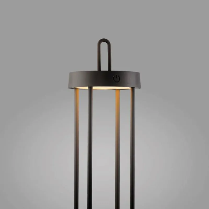 Luminaires Leuchten Direkt ANSELM Lampadaire LED Noir, 1 lumière