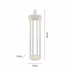 Luminaires Leuchten Direkt ANSELM Lampadaire LED Gris, 1 lumière