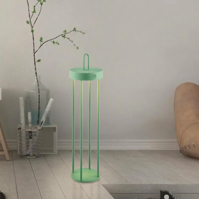 Luminaires Leuchten Direkt ANSELM Lampadaire LED Vert, 1 lumière