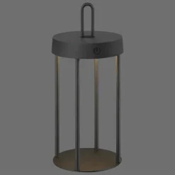 Luminaires Leuchten Direkt ANSELM Lampe à poser LED Noir, 1 lumière