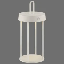 Luminaires Leuchten Direkt ANSELM Lampe à poser LED Gris, 1 lumière