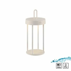 Luminaires Leuchten Direkt ANSELM Lampe à poser LED Gris, 1 lumière