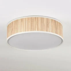 Lampes En Tissu-hofstein Antillo Plafonnier beige, Écru, Blanc, 3 lumières