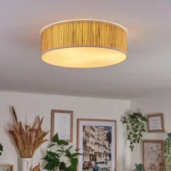 Lampes En Tissu-hofstein Antillo Plafonnier beige, Écru, Blanc, 3 lumières