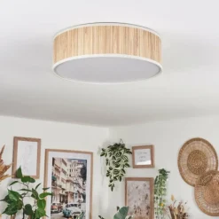 Lampes En Tissu-hofstein Antillo Plafonnier beige, Écru, Blanc, 3 lumières