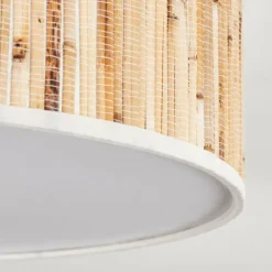 Lampes En Tissu-hofstein Antillo Plafonnier Nickel mat, 3 lumières