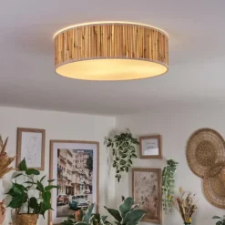 Lampes En Tissu-hofstein Antillo Plafonnier Nickel mat, 3 lumières