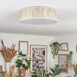 Lampes En Tissu-hofstein Antillo Plafonnier Nickel mat, 3 lumières