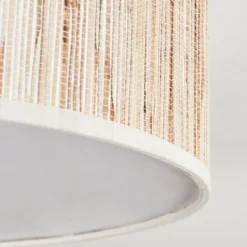 Lampes En Tissu-hofstein Antillo Plafonnier Nickel mat, 3 lumières